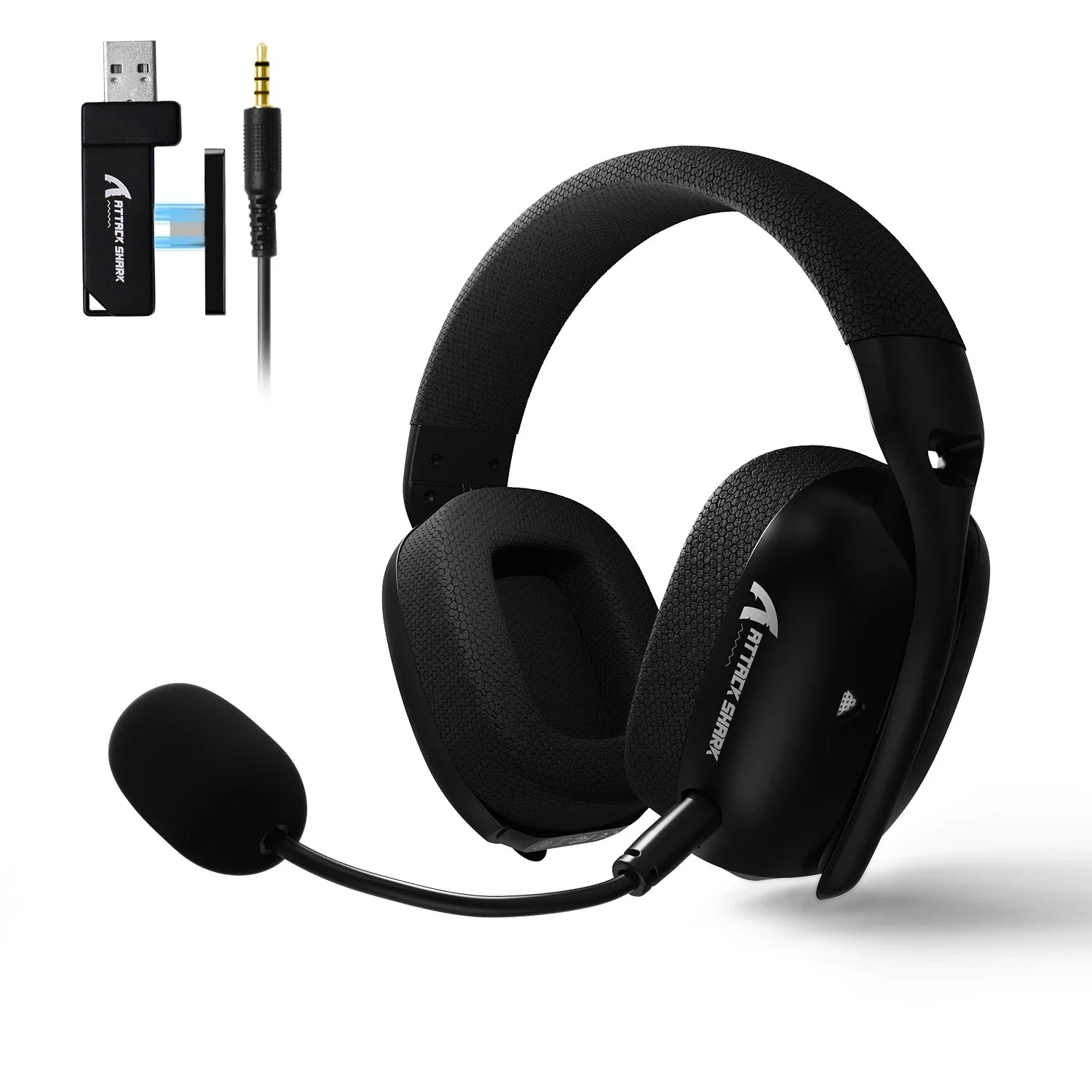 ATTACK SHARK L80PRO Low Latency Wireless Gaming Headset Tri-Mode Bluetooth Ultra-Light 40mm Drivers Headphone for PC PS5 Switch