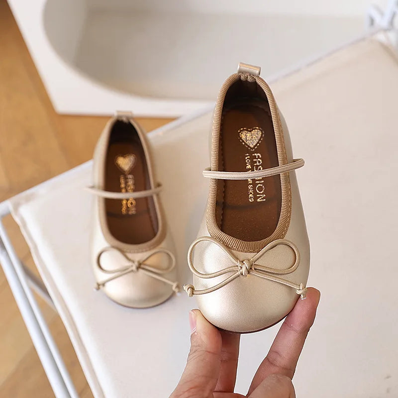 Children Flats Spring Summer Autumn Kids Shoes Girls Oxfords School Gold Silver Toddler Soft Pu Leather Shoes For Girl