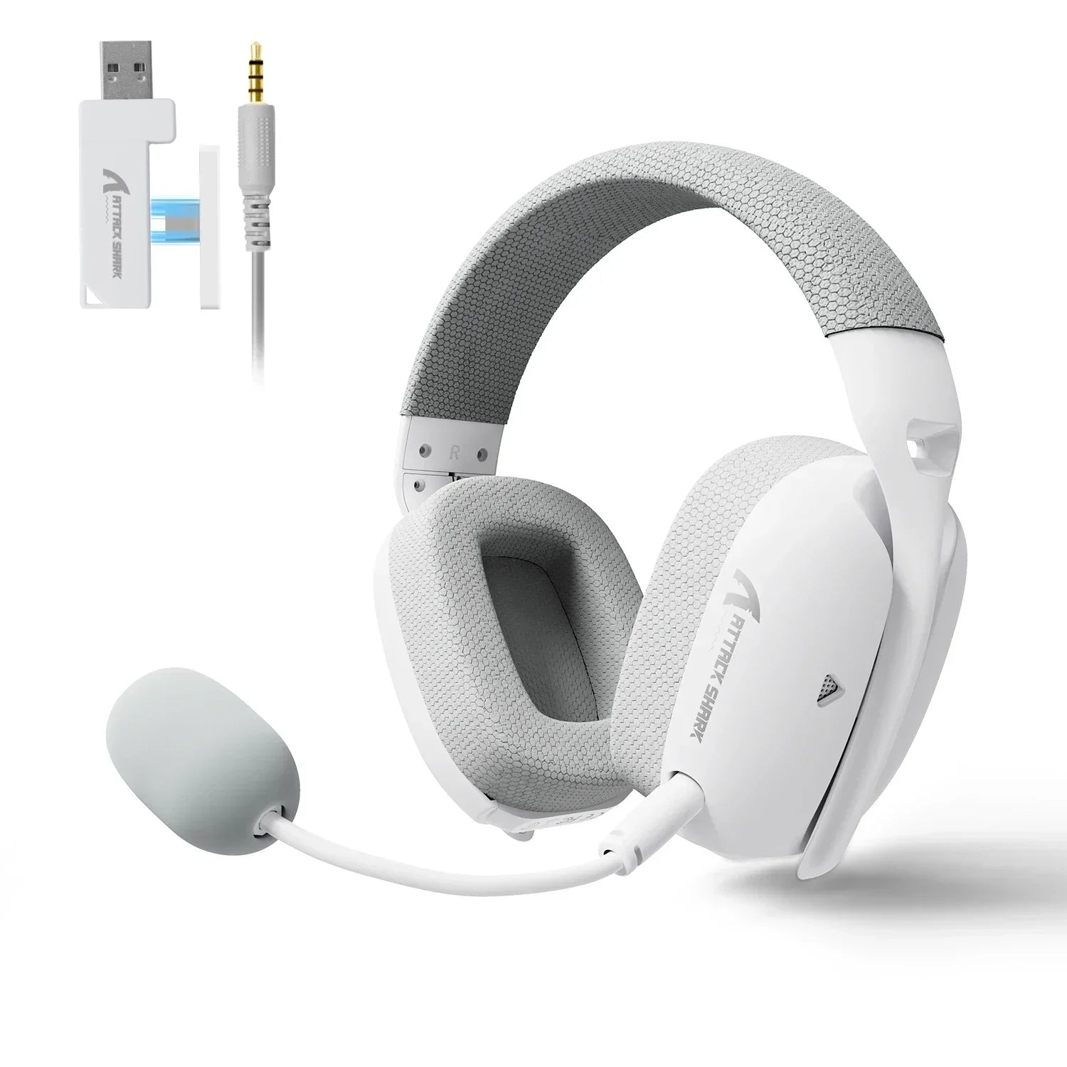 ATTACK SHARK L80PRO Low Latency Wireless Gaming Headset Tri-Mode Bluetooth Ultra-Light 40mm Drivers Headphone for PC PS5 Switch
