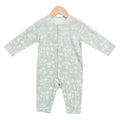 Baby Romper 2-9 Months Baby Pajamas 100%Cotton Soft High Quality Seamless Workmanship Newborn Hand Protect Sleepwear Grass Print